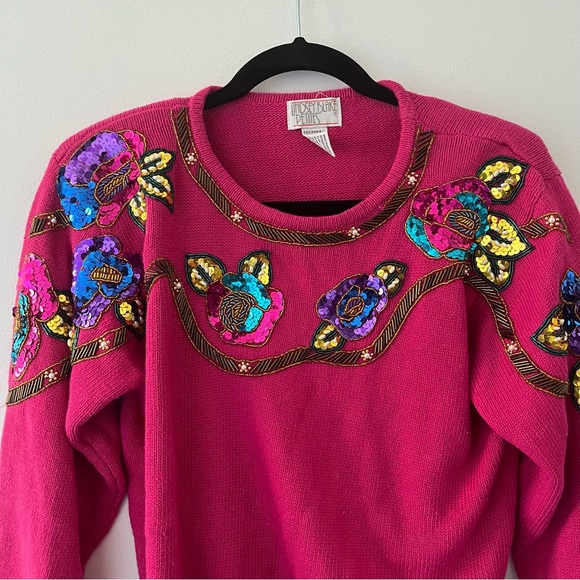 VTG Lindsey Blake sweater with sequins - Picture 4 of 6